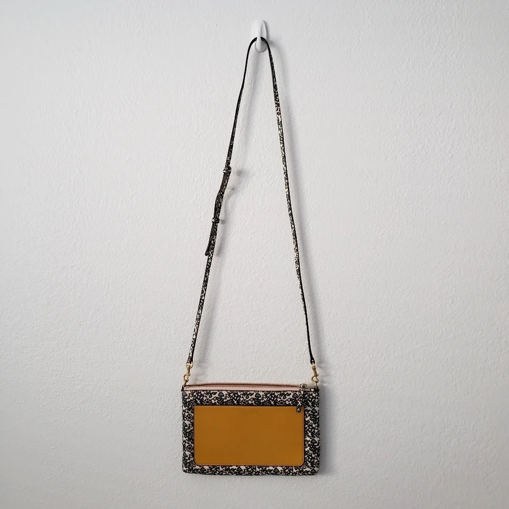 Tory Burch colorblock Paisley leather crossbody